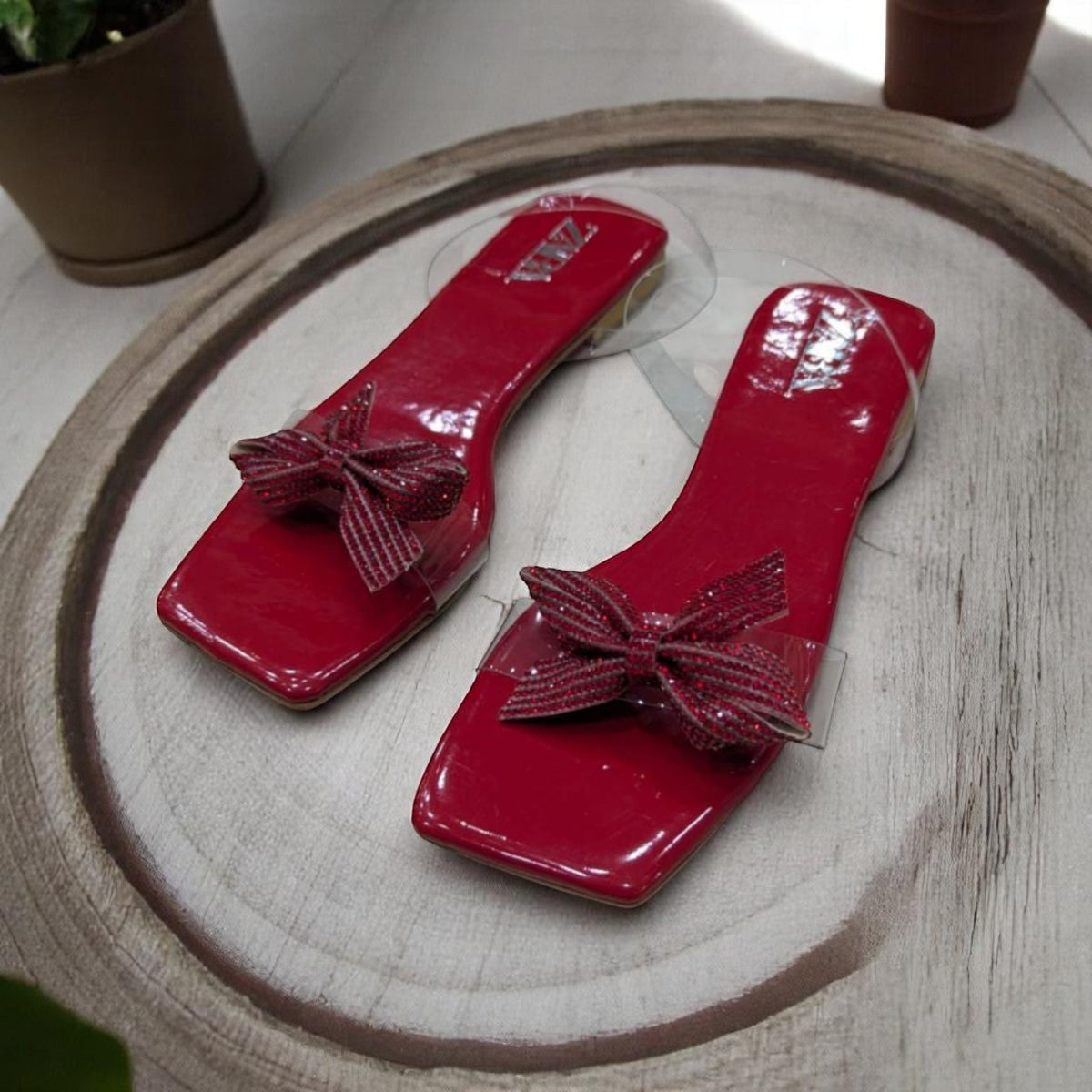 Flat Sandals Red Luxury Designs Sandals
